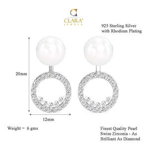 Pendientes de Perlas de Plata de Ley 925 de Primera Calidad para Mujeres y Niñas, Compre un Hermoso Accesorio de Joyería - Product Image 6