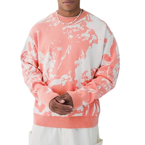 Sweat-shirt d'hiver chaud à manches longues décontracté vintage pour homme avec motif uni en polyester/coton uni - Product Image 1