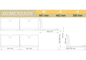 ที่นั่งสนามกีฬาแบบแข็งแรงทนทานสำหรับสนามกีฬา ศูนย์ฝึกอบรม และสถานที่จัดงานอเนกประสงค์ - Product Image 6