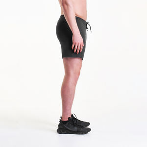 Pantalones cortos unisex de alta calidad con estampado de logotipo bordado personalizado para hombre - Product Image 3