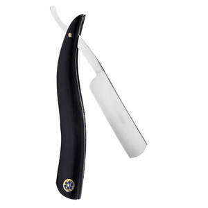 Rasoir droit vintage fait à la main en acier inoxydable jetable coupe-gorge bord Bikini aisselles rasage rasoir brosse hommes manche en plastique - Product Image 5