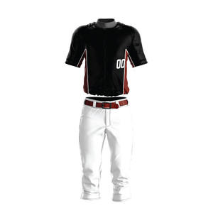 Service OEM Vêtements d'entraînement Uniforme de baseball de couleur unie Vêtements de sport d'équipe personnalisés de qualité supérieure Uniforme de baseball pour hommes - Product Image 4