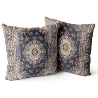 Housses de coussin carrées modernes en coton tricoté doux pour la maison, l'hôtel et l'hôpital - Lavables et antibactériennes
