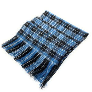 100% Wool <b>Tartan</b> <b>Scarf</b> with Long Tassels Custom Winter Stoles and Shawl for Women and <b>Men</b> Knitted Cashmere - Product Image 2