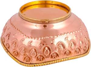 Maravilloso cuenco de comida de Metal redondo de cobre y oro, utensilios de cocina de diseño personalizado para cenas elegantes y bodas japonesas - Product Image 2