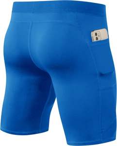 Pantalones cortos deportivos personalizados de compresión para hombre, pantalones cortos deportivos personalizados para hombre, ropa de calle, pantalones cortos informales - Product Image 2