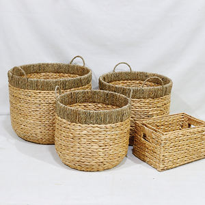 Artex Dong Thap Ensemble écologique multifonction de 4 paniers de rangement en jacinthe d'eau tressée - Product Image 4