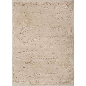 Tapis en laine noué à la main Urban Pause Kavi Ivory AKWS-325, grand rectangle à motif abstrait pour la décoration de la maison, du salon et du couloir - Product Image 1