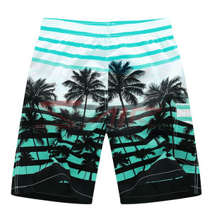 Shorts de Baño Personalizados de Verano, Impresión de Logotipo, 100% Poliéster Ecológico, Secado Rápido, Tejido Sensible al Agua, Color Sólido - Product Image 2