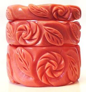 Elegante estilo retro de las mujeres para la pulsera Grande redondo con cuentas de resina epoxi brazalete de moda hermoso brazalete para regalo - Product Image 4