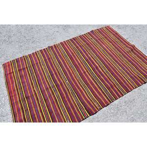 Tapis Rouge Turc Vintage 3.8 X 6.5ft Style Ethnique Décor Laine PP Matériel 10mm Grande Surface Rectangle Latex pour Couloir Chambre Utilisation - Product Image 4