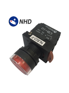 Interruptor de Botón Pulsador Iluminado LED NLB22-F10RI de 22 mm, Verde, CA/CC 220~240 V - Product Image 1