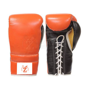 Gants de boxe adultes en cuir de haute qualité pour Fitness & MMA fabriqués en usine avec une caractéristique de poignet lacée confortable - Product Image 1