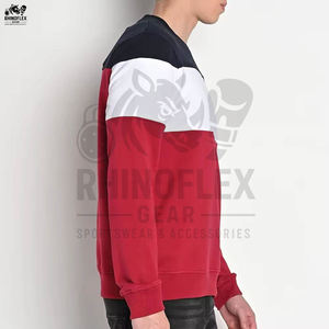 Sudaderas de hombre de fábrica de alta calidad en venta al por mayor básicos algodón mezclado precio sudadera impresión personalizada Logo hombres sudadera - Product Image 2