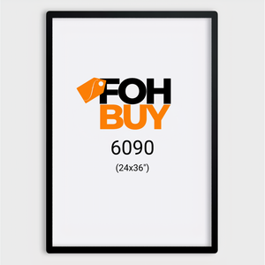 Grande Lightbox retroilluminato a LED 6090 nero personalizzabile quadrato interno/esterno a parete A4 pubblicità scatola luminosa in metallo - Product Image 2