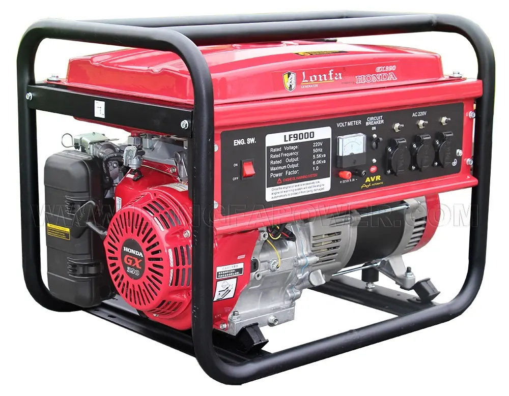 CHINA OHV alimentato dal generatore a benzina originale del motore Honda GX390, generatore elettrico portatile 3kw 5kw 6kw 8kw 3kva 5kva 6kva