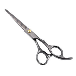 High Grade Hair Cutting <b>Scissors</b> <b>Paper</b> Coated Professional Barber Hairdressing <b>Scissor</b> With Fix Finger Rest - Product Image 1