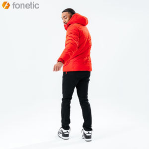 แจ็คเก็ตฤดูหนาวผู้ชายรุ่นใหม่ ผ้าฝ้ายระบายอากาศดี ทรงบับเบิ้ล มีฮู้ด คอตั้ง ผ้าบางยาว ตกแต่งกระเป๋า ขายส่ง - Product Image 2