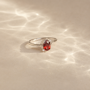 Radiant Cut Emerald Zircon <b>Ring</b> in White Gold-Geometric Gemstone Jewelry - Product Image 5
