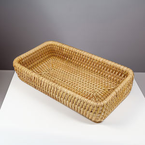 Bandejas para servir café Marco hecho a mano de bambú de Vietnam respetuoso con el medio ambiente con tejido de ratán duradero Suministro de precio de fábrica-SS2055 - Product Image 3