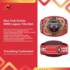 New England Patriots Championship Wrestling Belt Fútbol americano 2mm 4mm Aleación Automático Cuero genuino Cómodo - Product Image 5