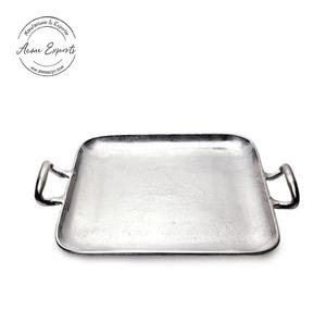 Long plateau de service en bois noir avec poignées Design contemporain élégant Finition durable Idéal pour la décoration de collations ou les cadeaux - Product Image 6