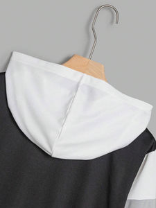 เสื้อฮู้ดดี้ผู้หญิงไซส์ใหญ่ ลายบล็อกสี คุณภาพสูง รับผลิตตามแบบ (OEM) ขายส่ง สำหรับฤดูหนาว ลายมัดย้อม พร้อมตราสัญลักษณ์ - Product Image 6