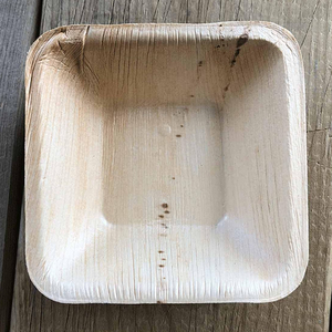 ชุดภาชนะอาหารแบบใช้แล้วทิ้งใบปาล์ม50ชิ้นสำหรับแขกผู้เข้าพัก50ชิ้นประกอบด้วยแผ่นใบปาล์มทรงสี่เหลี่ยม50แผ่นไม้50ชิ้นเพื่อสิ่งแวดล้อม - Product Image 5