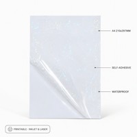 Papier autocollant vinyle imperméable A4 pour imprimante jet d'encre, papier autocollant pour étiquettes et autocollants pour la création d'étiquettes et les autocollants DIY