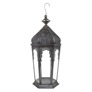 Ensemble de deux lanternes marocaines de taille personnalisée, bougeoir fait main enduit de poudre d'orange, lanterne classique en métal de fantaisie élégante - Product Image 5