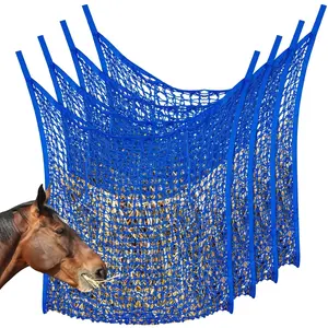 Nieuwe Aangepaste Kleur Slow Feed 63X40 Inch Hooi Net, Hooi Feeder Hooi Zakken Voor Paarden Geitenkraam Aanhangwagen, Paardenvoeder Hooi Zakken