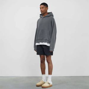 Sweat-shirts à capuche surdimensionnés en molleton lourd 100 % coton respirant pour hommes, personnalisables ODM, haute qualité, unis, hiver 2024 - Product Image 3