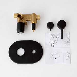FIEMME Matt <b>Black</b> Built-In Shower Mixer with Diverter <b>Bathroom</b> <b>Sets</b> - Product Image 2