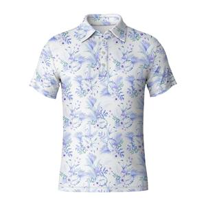 Polo de Golf Personalizado para Hombre, Ligero, de Secado Rápido, Manga Corta, Diseño Floral, Ropa Deportiva para Entrenamiento, Torneos y Juego Diario - Product Image 5