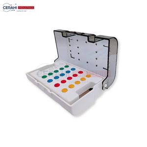 Caja de Esterilización Dental Autoclavable de Acero Inoxidable con Marcado CE, 25 Piezas, Herramientas Quirúrgicas Manuales de Clase I para Implantes - Product Image 1