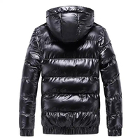 Manteau à capuche personnalisé pour homme, veste d'hiver décontractée matelassée, respirante, imperméable, en polyester, grande taille, fermeture éclair, style urbain