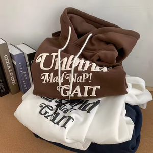 พัฟพิมพ์Hoodie Streetwearผู้ชายHoodieเฮฟวี่เวทผ้าฝ้ายขนแกะPullover USAขนาดHoodieสําหรับชายPlusขนาดUnisex Hooded - Product Image 1