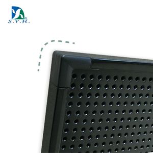 Black Plastic Square Portable <b>Peg</b> <b>Letter</b> <b>Board</b> with Aluminum Frame Wall-Mounted and Eco-Friendly for Store Use - Product Image 2