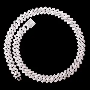 Fashion 925 silver Jewelry Hip Hop 6mm 7mm 8mm Miami Cuban Necklace Hand Made Curb Cuban Link Chain 925 Sterling silver Necklace