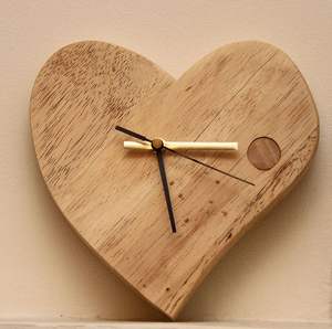 SMART OAK HOME DECORATION EN BOIS GRANDE Horloge Murale En Bois Laser Cercle En Bois Salon Horloge Murale - Product Image 3