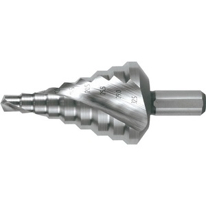 RUKO HSS Spiral Fluted <b>Step</b> <b>Drill</b> Bit 6.5-32.5 mm Drilling Range 2 Cutting Edges 9 <b>Steps</b> for Metal Crafts - Product Image 1