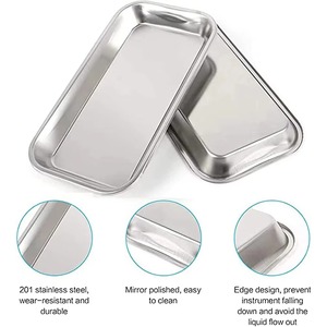 Bandeja Quirúrgica Manual Reutilizable de Acero Inoxidable para Uso Hospitalario, Esterilización a Alta Temperatura, Tamaño y Color Personalizables - Product Image 3