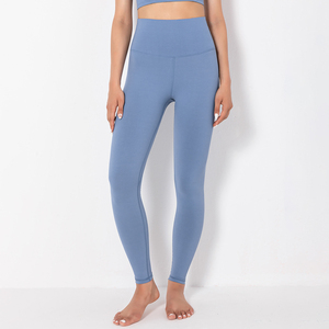Leggings de sport décontractés personnalisés en gros pour femmes, vêtements de yoga actifs, respirants, taille haute, longueur genou, en élasthanne/polyester 2026 - Product Image 5