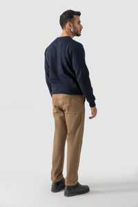 Sudadera de Hombre de Alta Calidad, Corte Ajustado, 100% Algodón, 340 Gsm, Cuello Redondo, con Logotipo Personalizado, Venta Caliente 2025 - Product Image 3