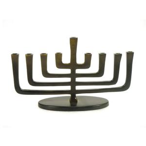 Black <b>Brass</b> Unique Design Menorah <b>Candle</b> <b>Holder</b> for Home Hotel Wedding Party Decorative Item - Product Image 5