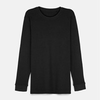 T-shirt thermique à manches longues en coton 100% 180 g/m² pour homme, respirant, imprimé, sweat-shirts amples, impression sérigraphique