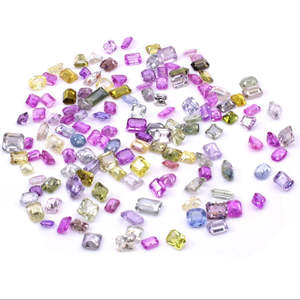 Piedras Preciosas de Zafiro Natural Sin Calentar ni Tratar, Peridoto/Alejandrita/Aguamarina, Facetadas, Corte Ovalado, Formas Mixtas - Product Image 1