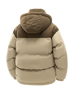 Veste matelassée en toile imperméable de haute qualité, antibactérienne, personnalisable, grande taille, pour homme, nouvelle mode hiver, coton - Product Image 3