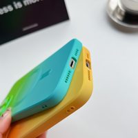 Étui de téléphone portable de luxe à dégradé magnétique pour iPhone 14 13 12 11 XR XS 15 Pro Max 7 8 Plus, coque en silicone TPU souple