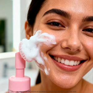 Nettoyant Visage Exfoliant en Silicone pour le Démaquillage et le Nettoyage en Profondeur, Gel Nettoyant au Concombre, Citron et Rose pour les Soins de la Peau - Product Image 3